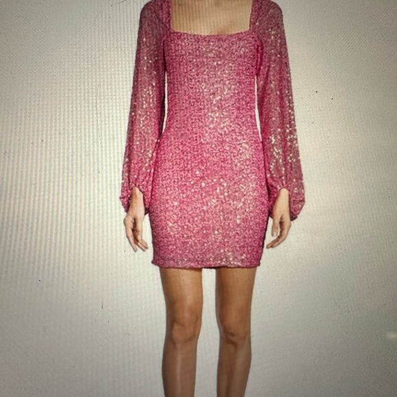 Long Sleeve Semi Formal Dress NWT - Picture 2 of 2